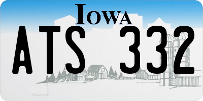 IA license plate ATS332