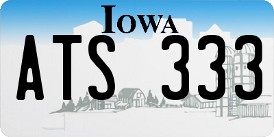 IA license plate ATS333