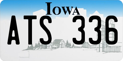 IA license plate ATS336