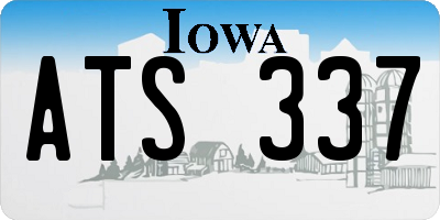 IA license plate ATS337