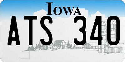 IA license plate ATS340