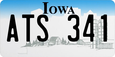 IA license plate ATS341
