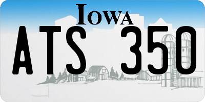 IA license plate ATS350