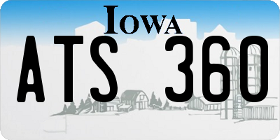 IA license plate ATS360