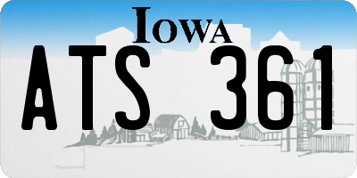 IA license plate ATS361