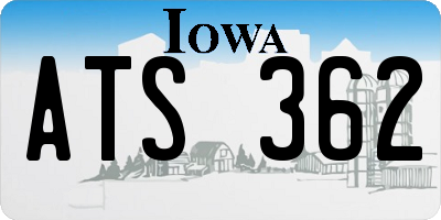 IA license plate ATS362