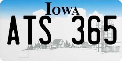 IA license plate ATS365
