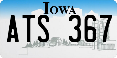 IA license plate ATS367