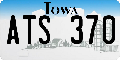 IA license plate ATS370