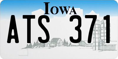 IA license plate ATS371