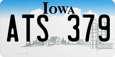 IA license plate ATS379