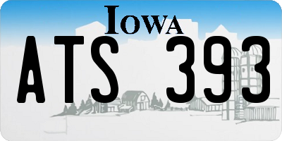 IA license plate ATS393