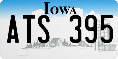 IA license plate ATS395