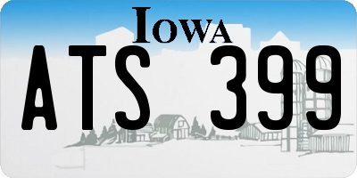 IA license plate ATS399