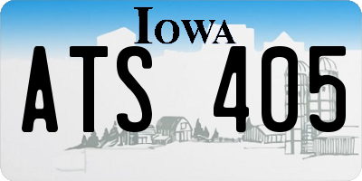 IA license plate ATS405