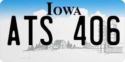 IA license plate ATS406