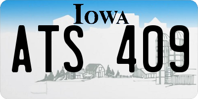 IA license plate ATS409