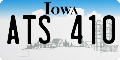 IA license plate ATS410