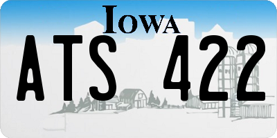IA license plate ATS422