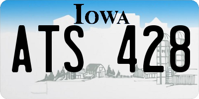 IA license plate ATS428