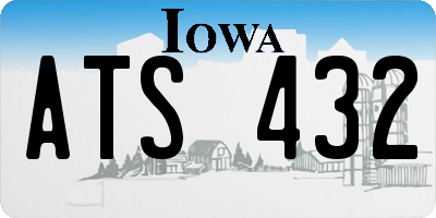 IA license plate ATS432
