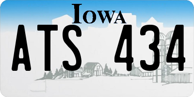 IA license plate ATS434