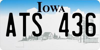 IA license plate ATS436