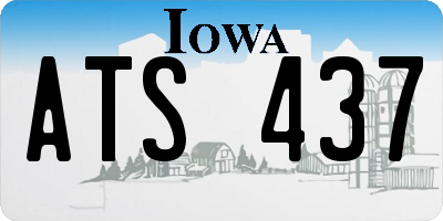 IA license plate ATS437