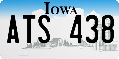 IA license plate ATS438