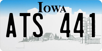 IA license plate ATS441