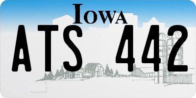 IA license plate ATS442