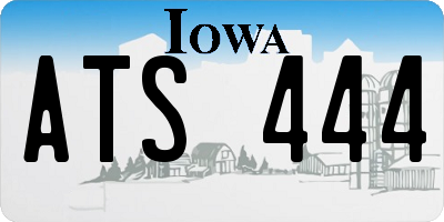 IA license plate ATS444