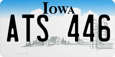IA license plate ATS446