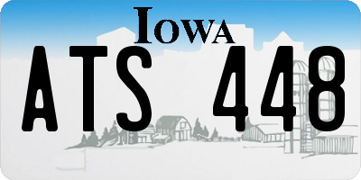 IA license plate ATS448