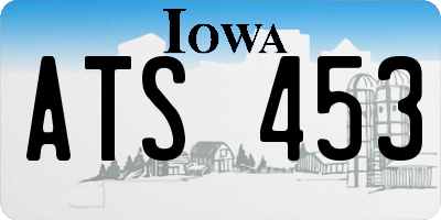 IA license plate ATS453