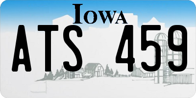 IA license plate ATS459