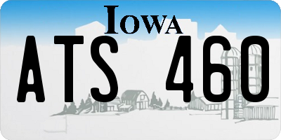 IA license plate ATS460