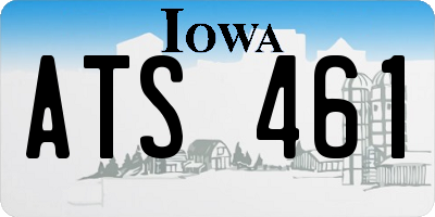 IA license plate ATS461