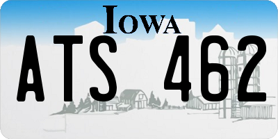 IA license plate ATS462