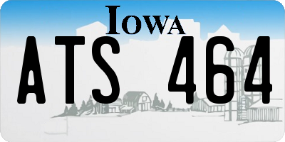 IA license plate ATS464