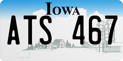 IA license plate ATS467
