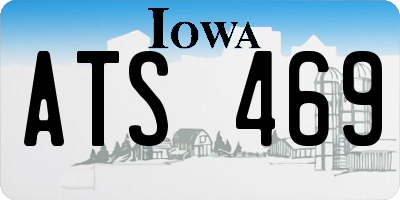 IA license plate ATS469