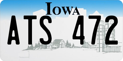 IA license plate ATS472