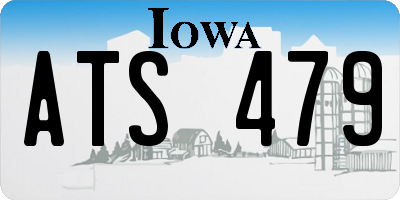 IA license plate ATS479