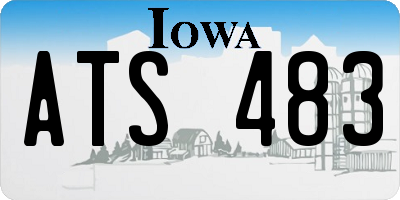 IA license plate ATS483
