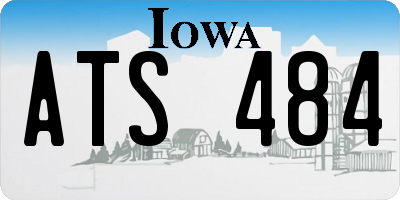 IA license plate ATS484
