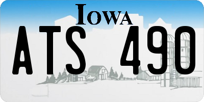 IA license plate ATS490