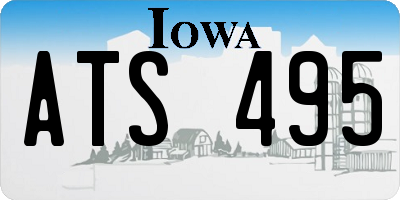 IA license plate ATS495