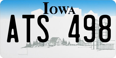 IA license plate ATS498