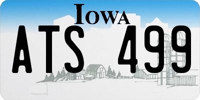 IA license plate ATS499